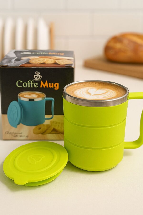Insulated Coffee Mug with Lid – 350ml