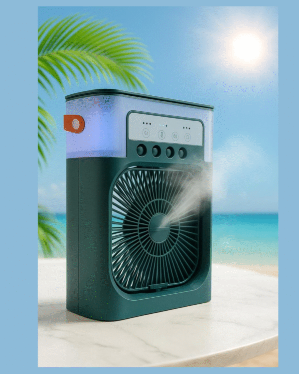Portable Mist Fan – Mini Cooling Fan 3 Wind Speeds & Spray Modes